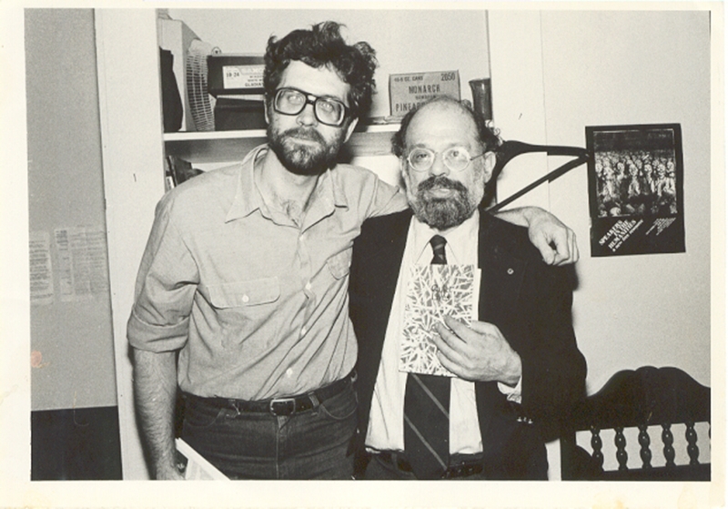 Allen and Cope, 67th St YMCA first NYC reading and book launch (1983), photo by Sharon Guynup
